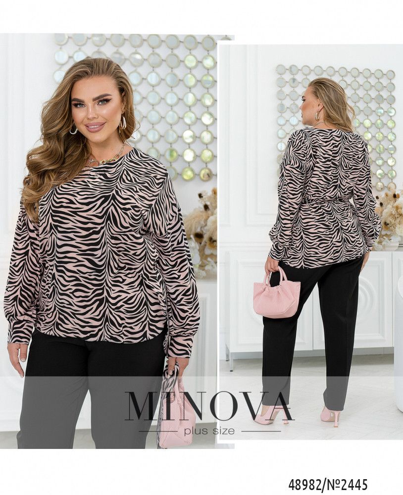 Блуза 2445-розовый Minova