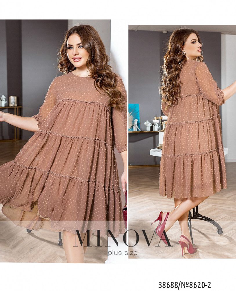 Платье 8620-2-мокко Minova