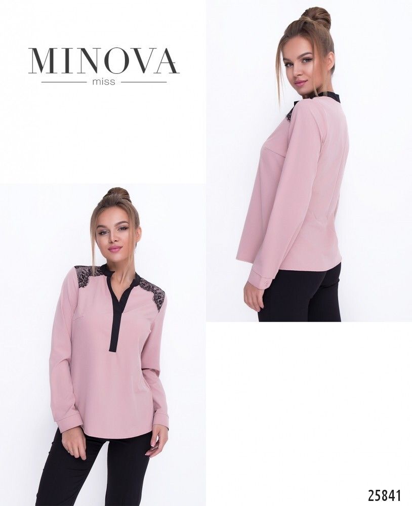Блуза 1113-пудра Minova