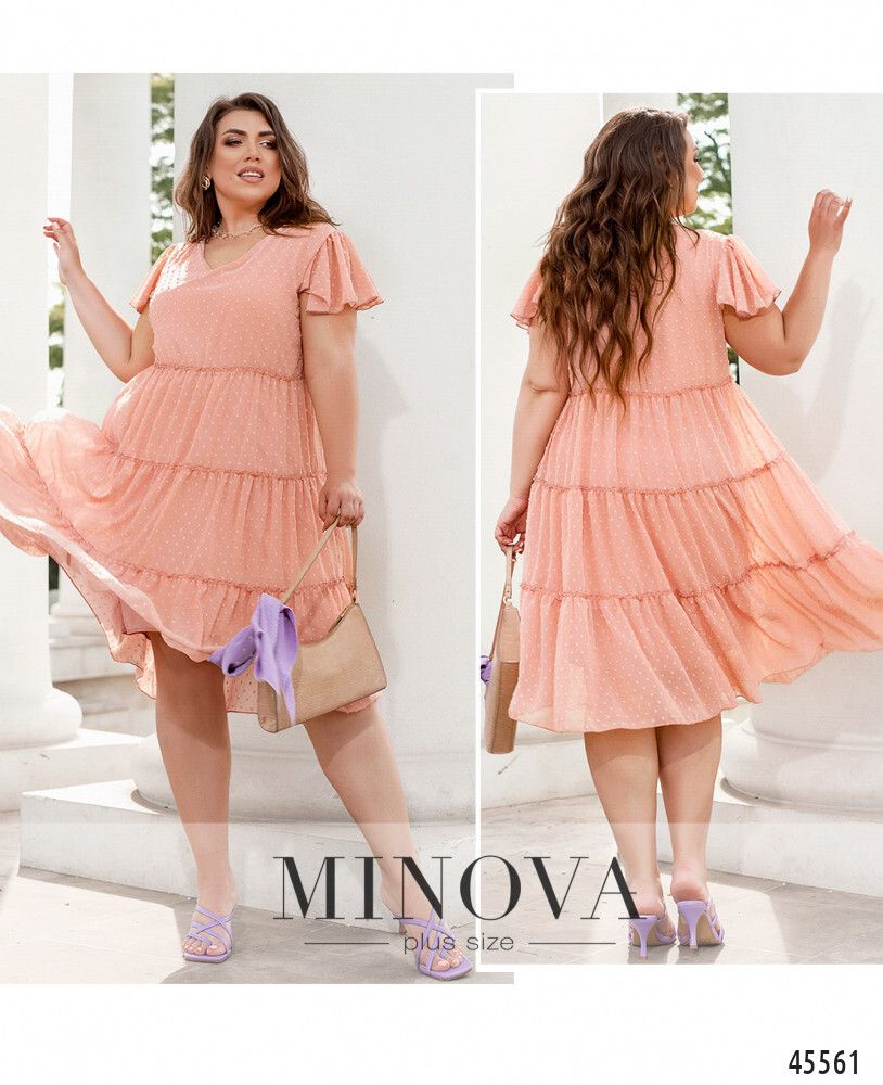 Платье 8638-1-пудра Minova