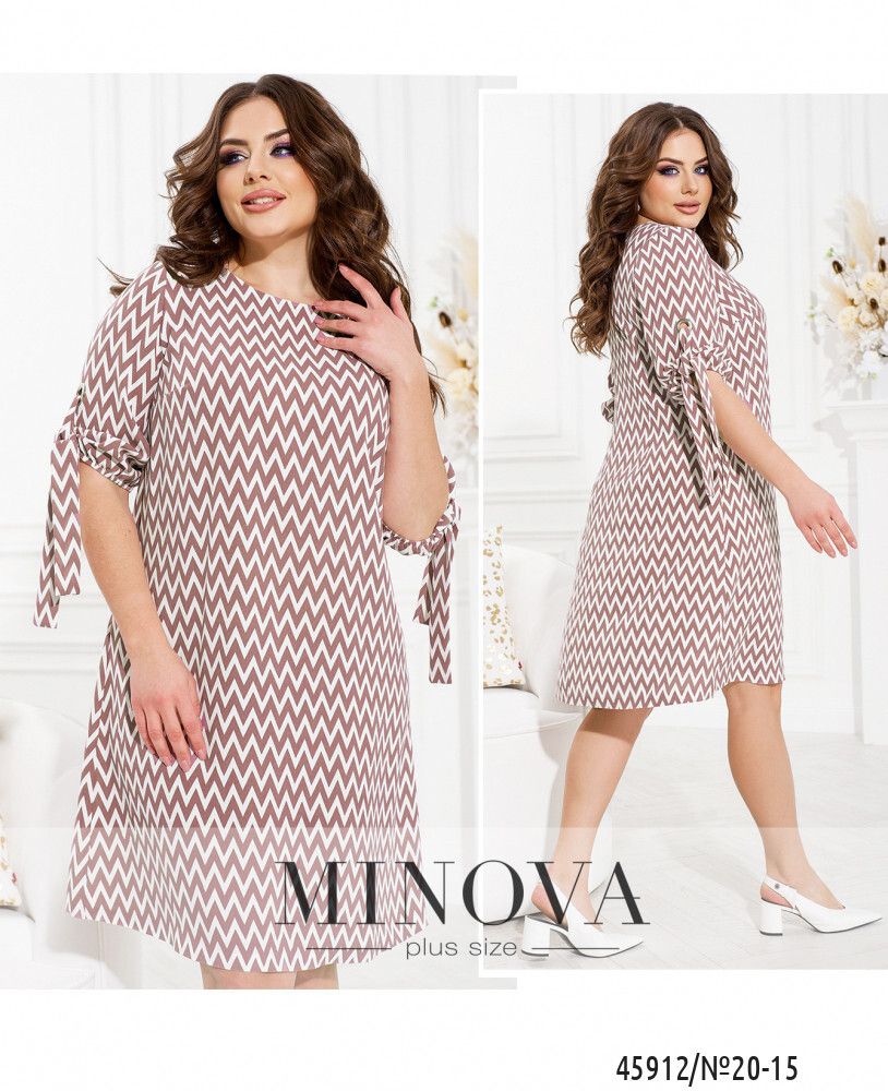 Платье 20-15-фреза-белый Minova