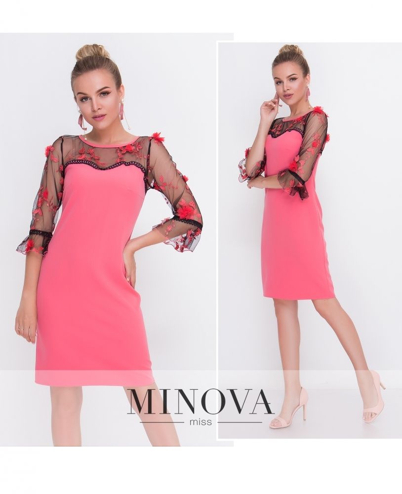 Платье 1087-корал Minova