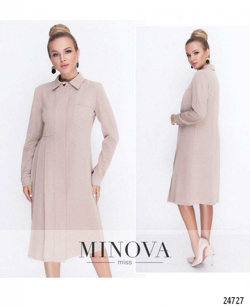 Платье 3099-бежевый Minova