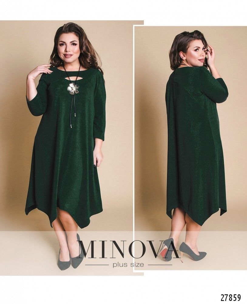 Платье 17-95-1-зеленый Minova