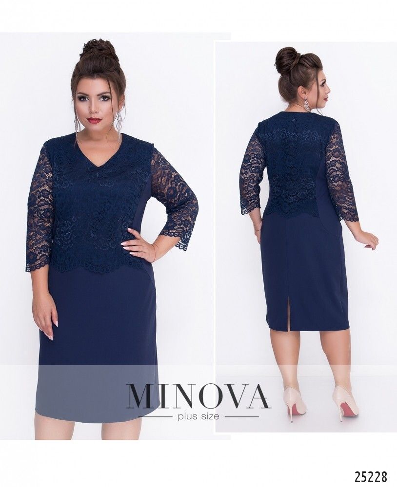 Платье 314-синий Minova