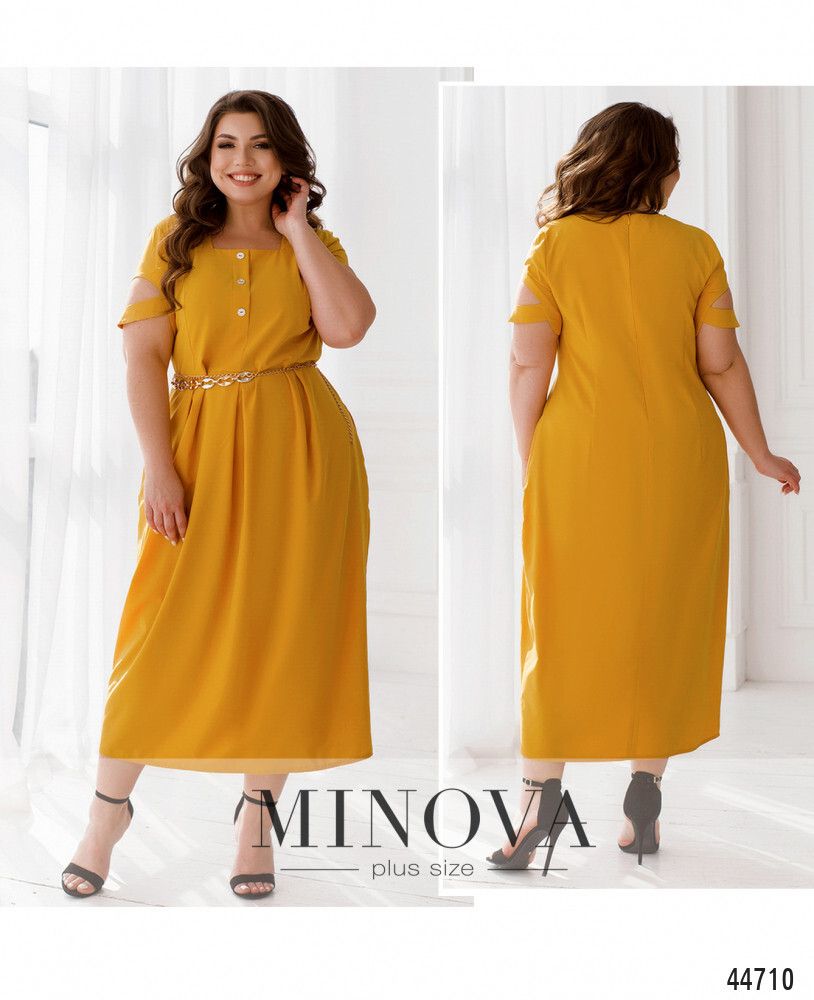 Платье 8-290-горчица Minova