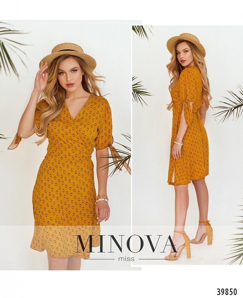 Платье 3149-горчица Minova
