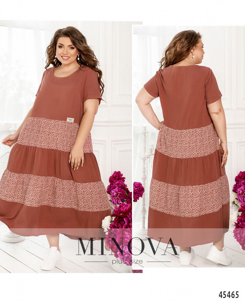 Платье 195А-розовый Minova