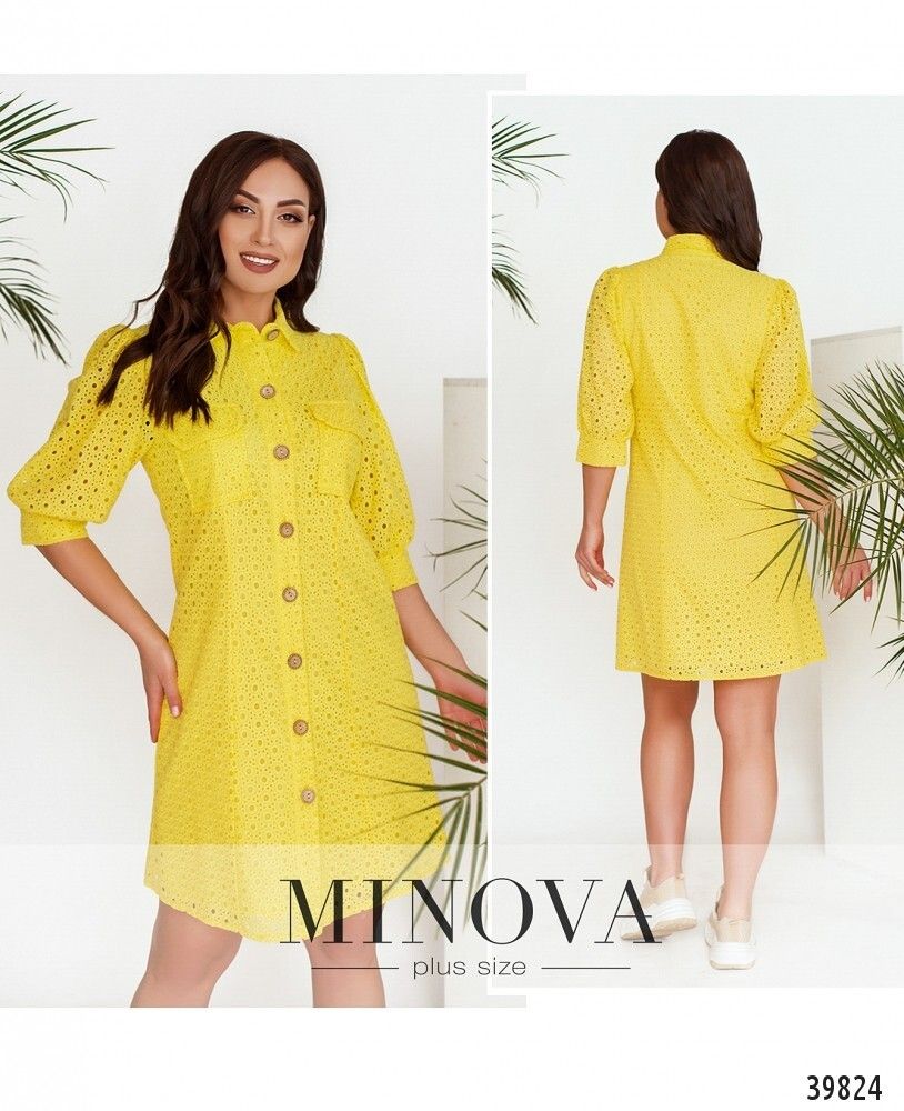 Платье 3147B-ярко-желтый Minova