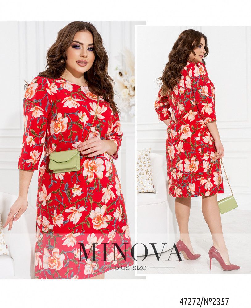 Платье 2357-красный Minova