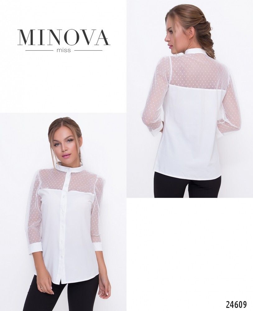 Блуза 1095-белый Minova