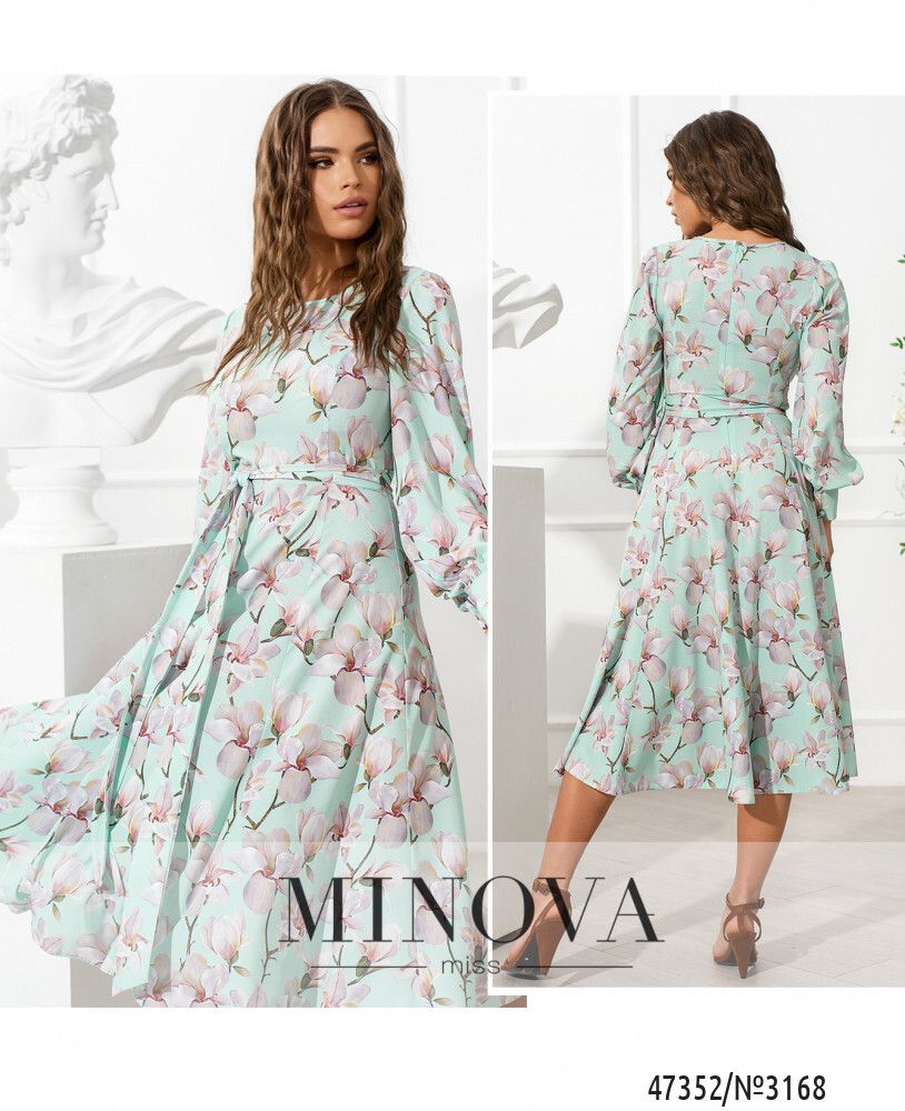 Платье 3168-мятный Minova