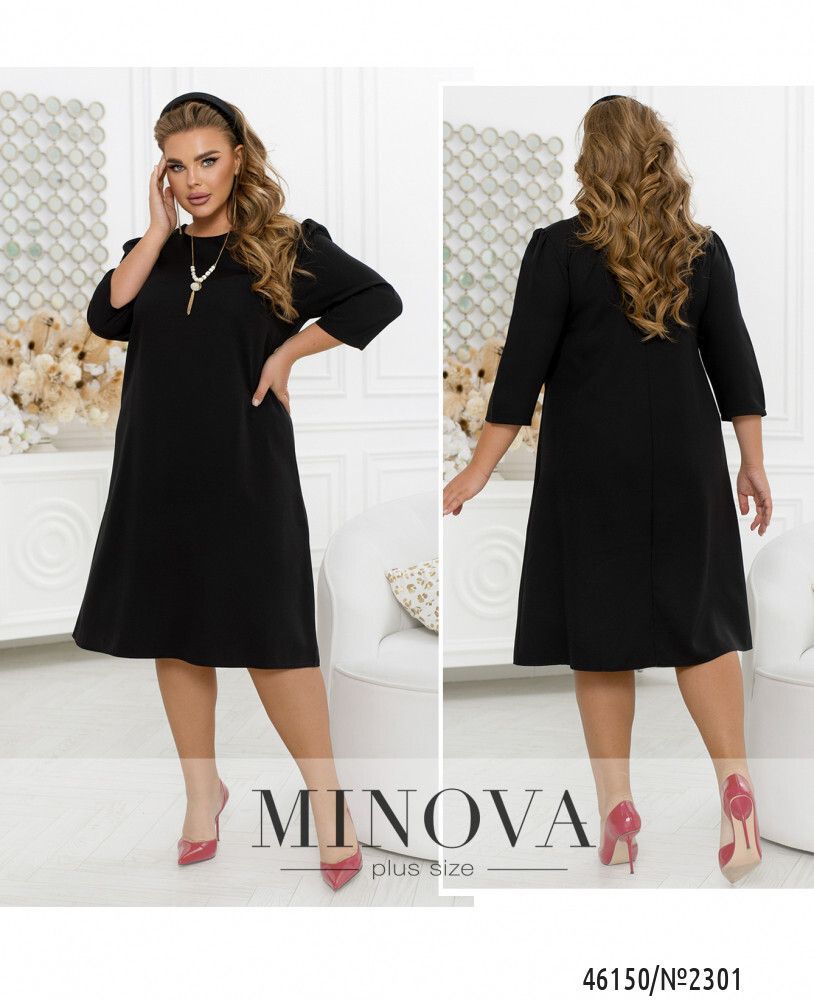 Платье 2301-черный Minova