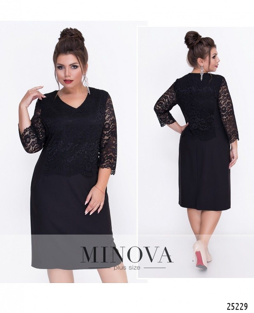 Платье 314-черный Minova