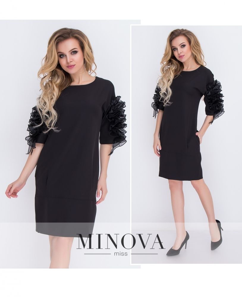 Платье 8574-черный Minova