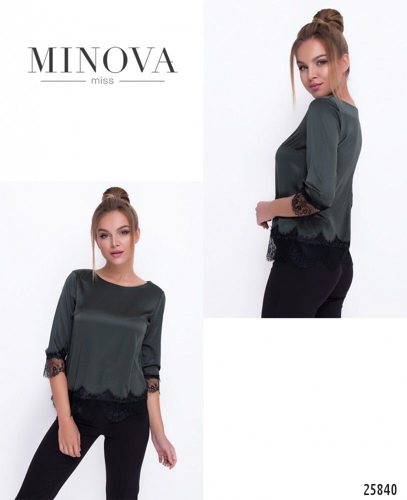 Блуза 1056-хаки Minova
