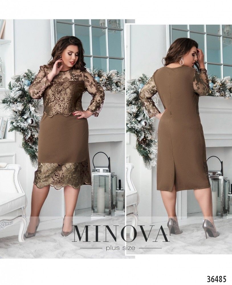 Платье 147А-бронзовый Minova