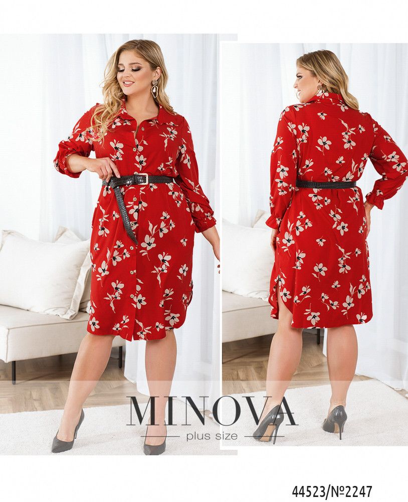 Платье 2247-красный Minova