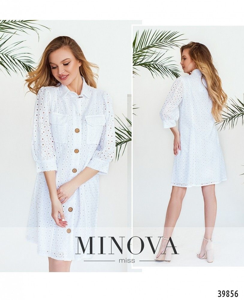 Платье 3147-белый Minova