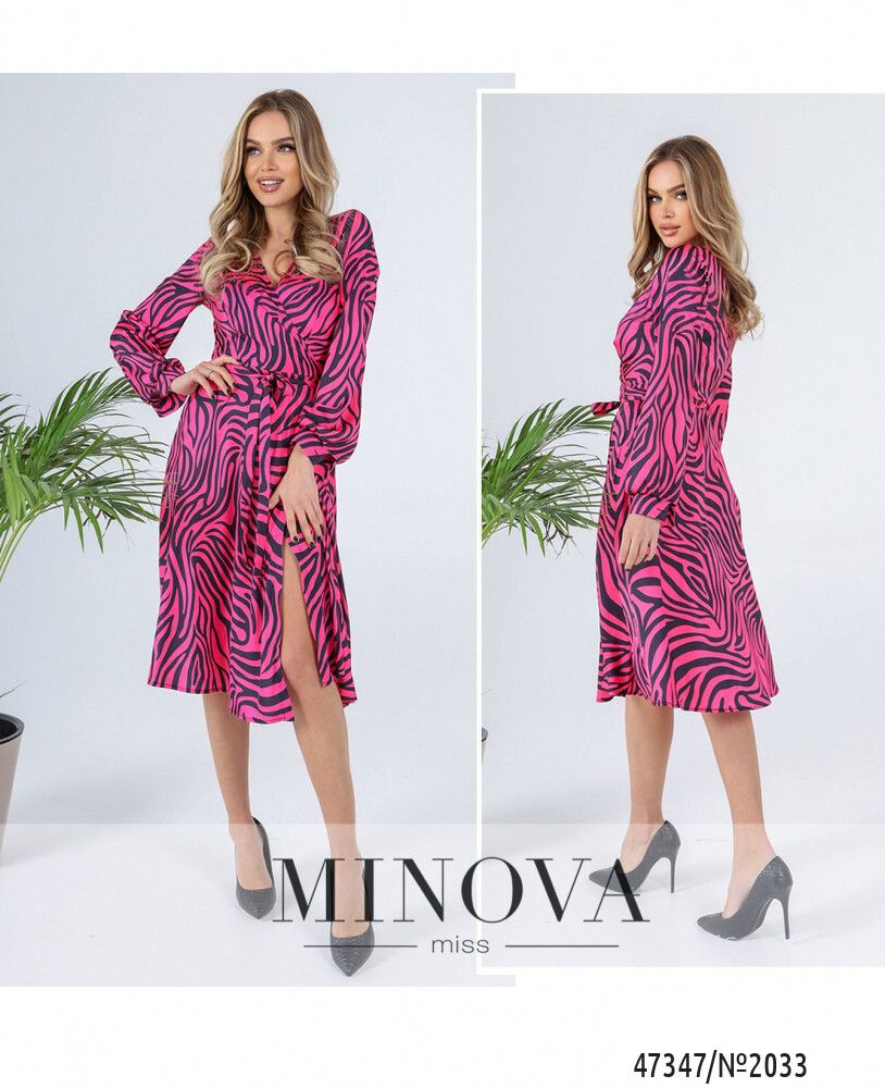 Платье 2033-розовый Minova