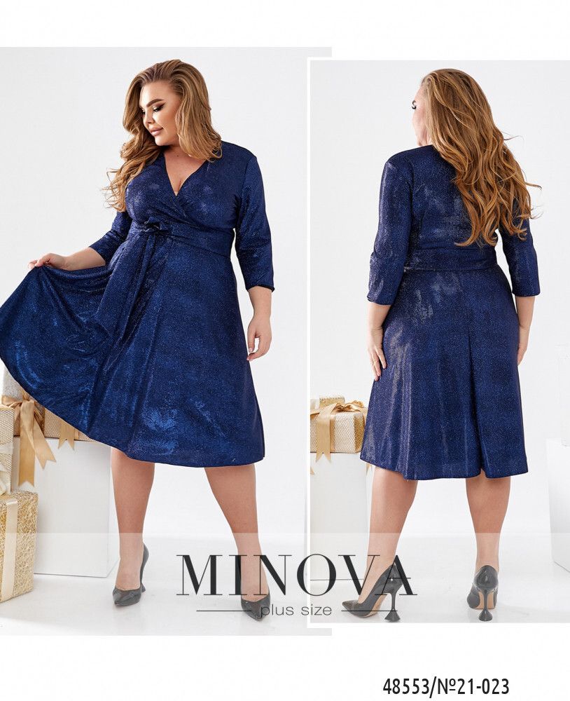 Платье 21-023-темно-синий Minova
