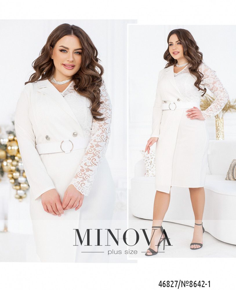 Платье 8642-1-молоко Minova