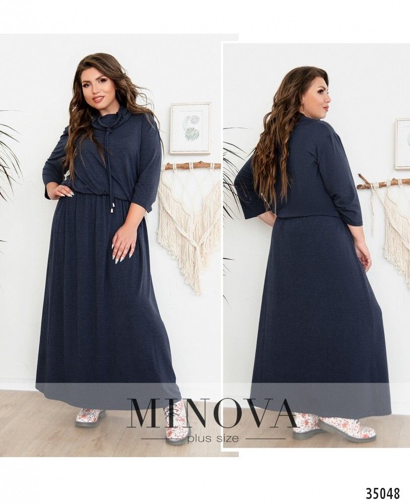 Платье 15-00-синий Minova