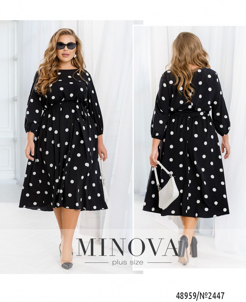Платье 2447-черный Minova