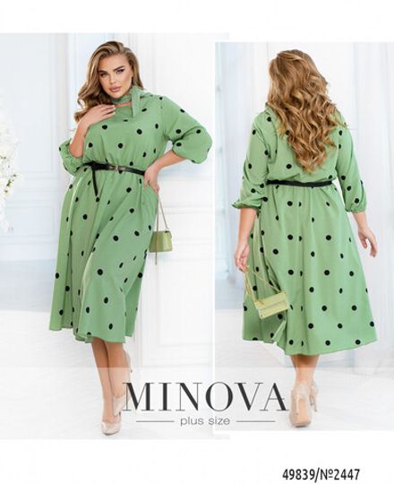 Платье 2447-оливка Minova Фото 1