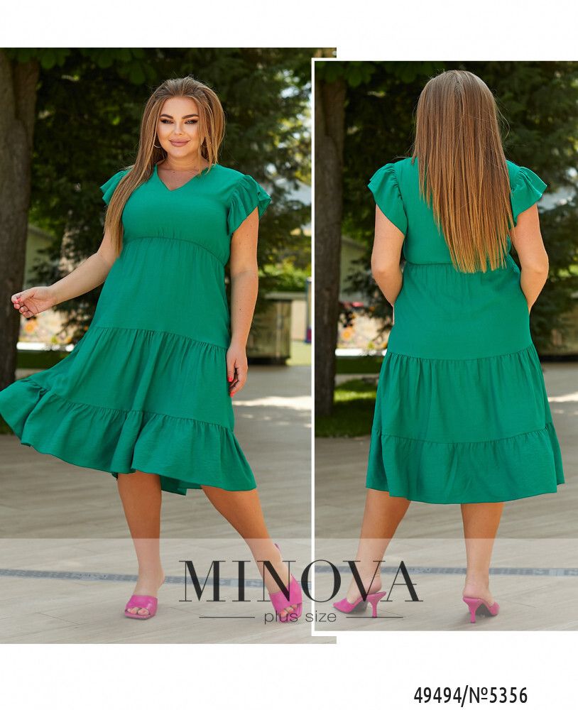 Платье 5356-зеленый Minova