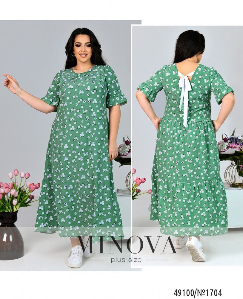 Платье 1704-оливковый Minova