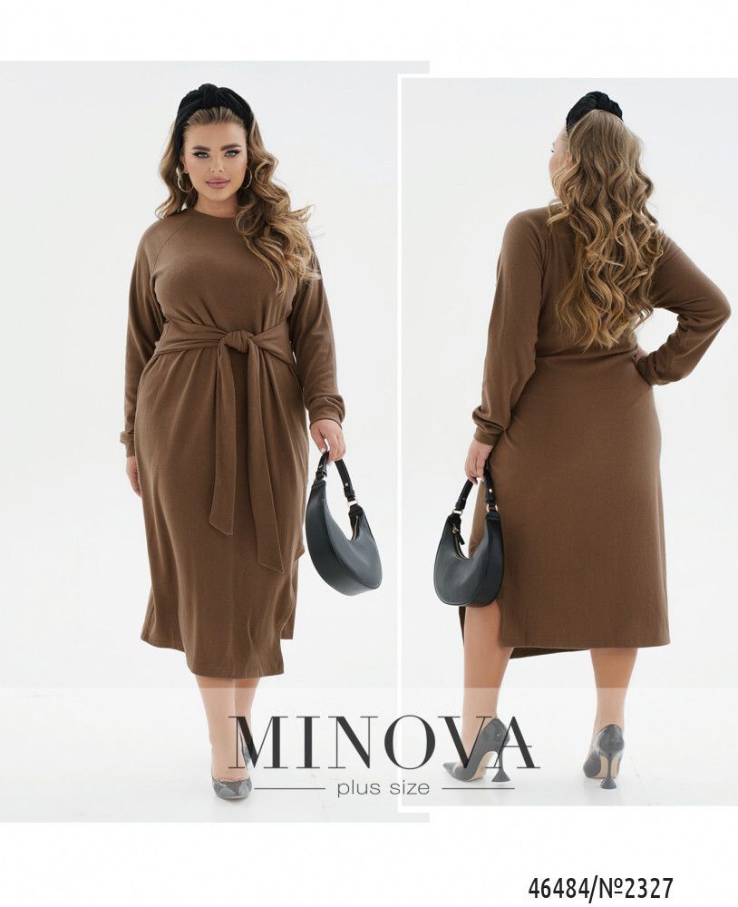 Платье 2327-коричневый Minova