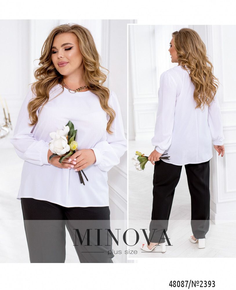 Блуза 2393-белый Minova