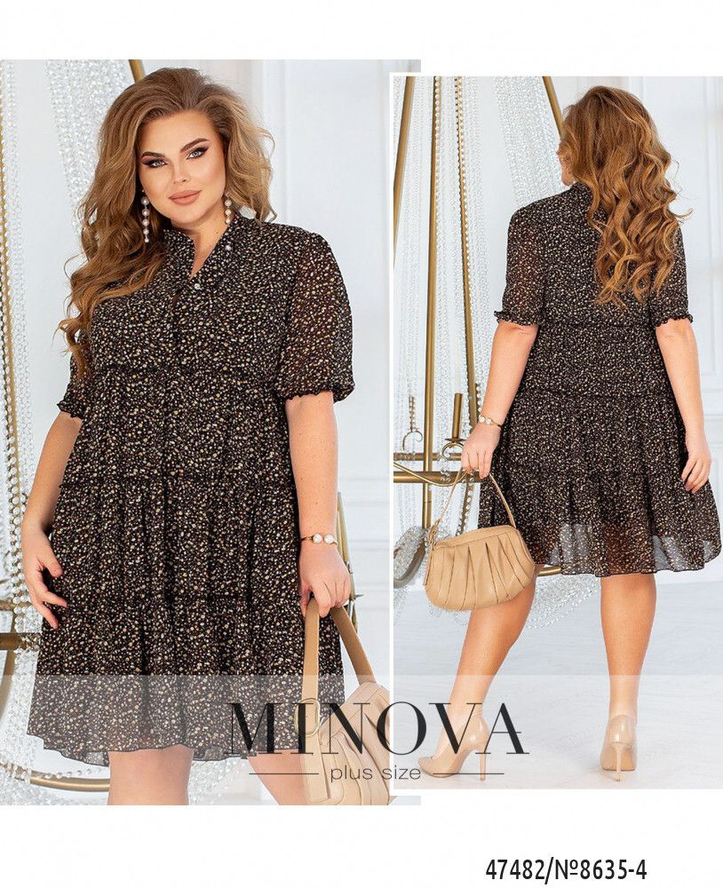 Платье 8635-4-чёрный Minova