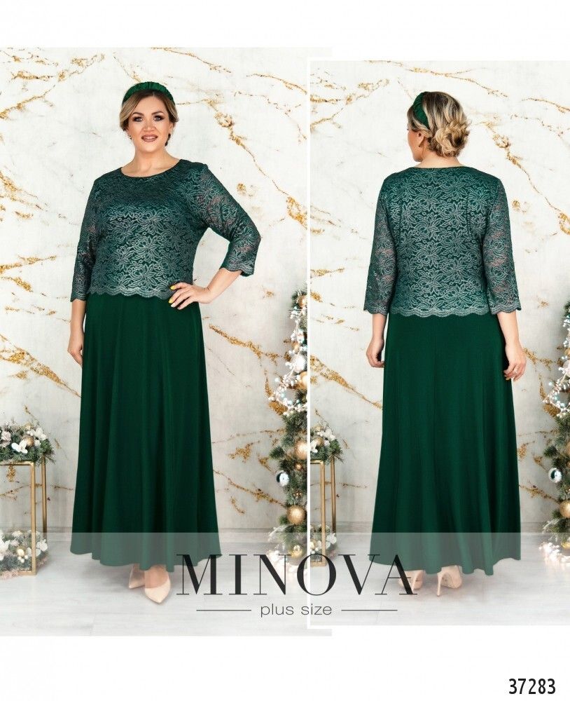 Платье 316СБ-зеленый Minova