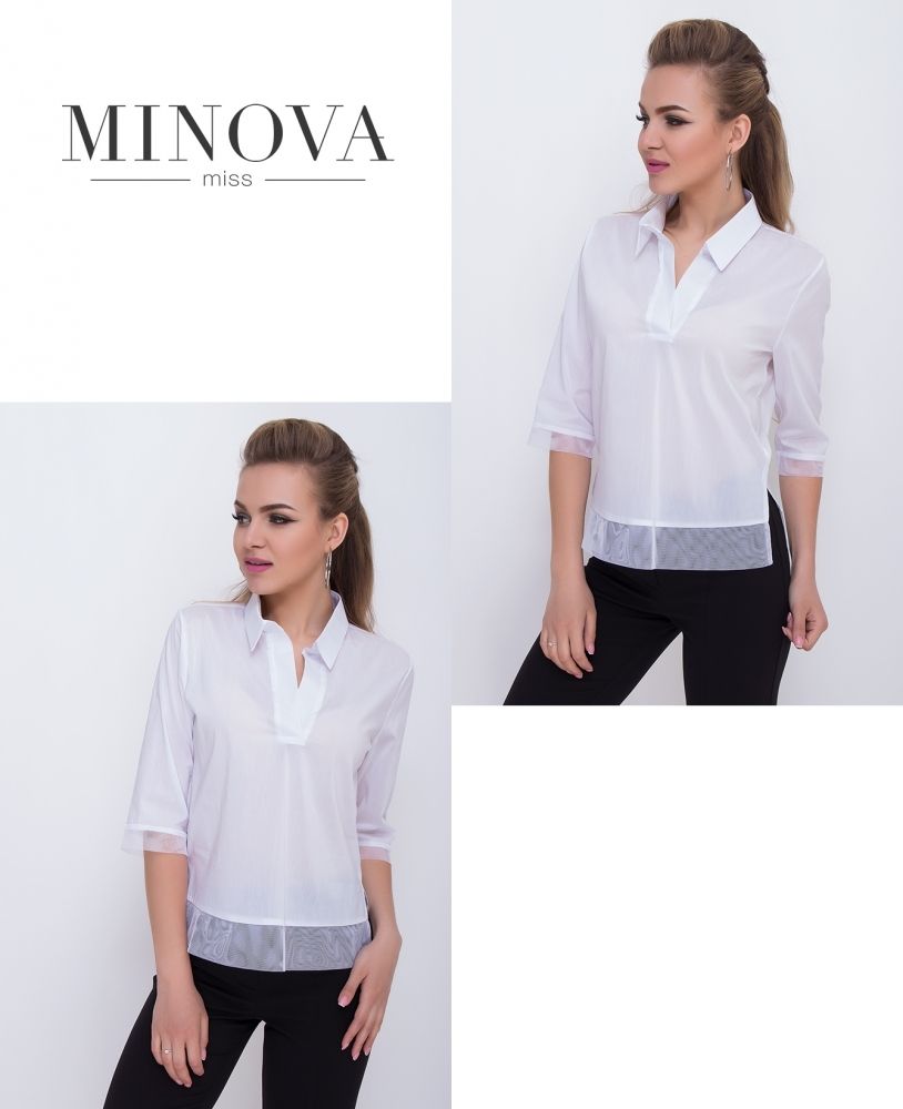 Блуза 1097-белый Minova