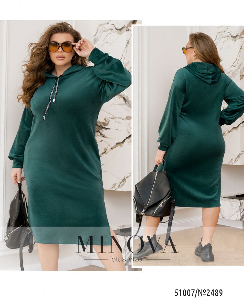 Платье 2489-зеленый Minova