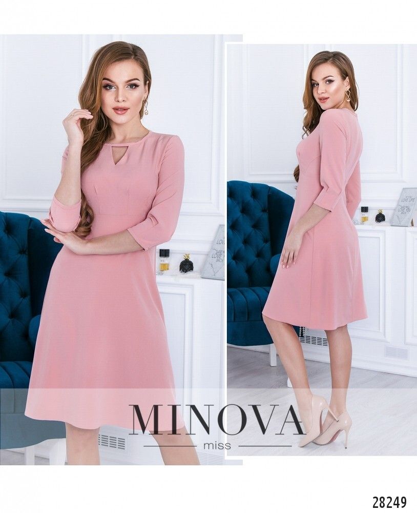 Платье 3114-розовый Minova
