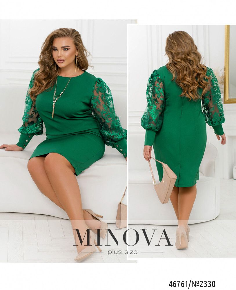 Платье 2330-зеленый Minova