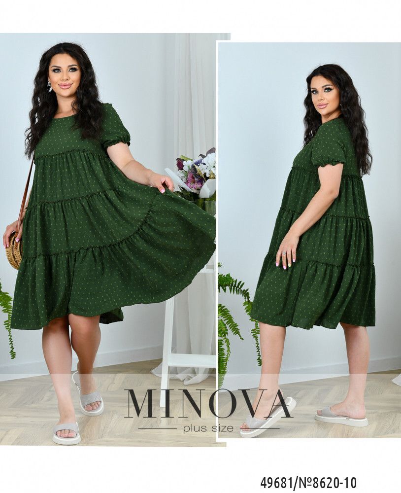 Платье 8620-10-хаки Minova