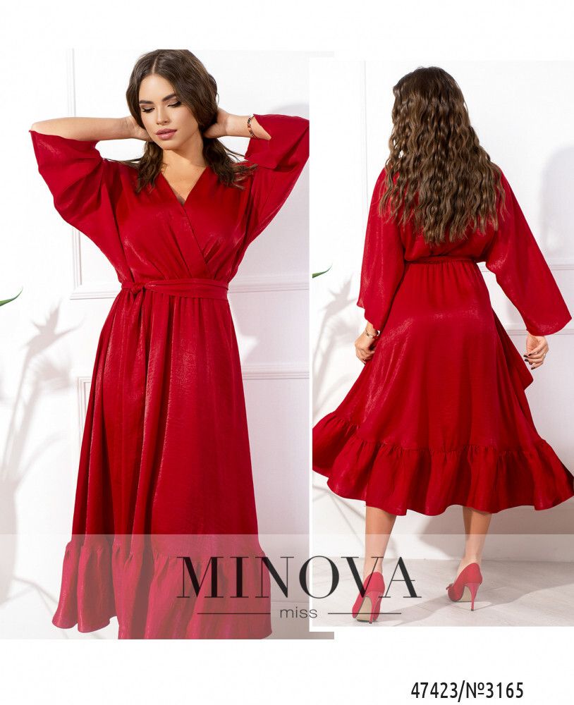 Платье 3165-красный Minova