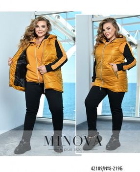 Жилет 8-219Б-горчица Minova Фото 1