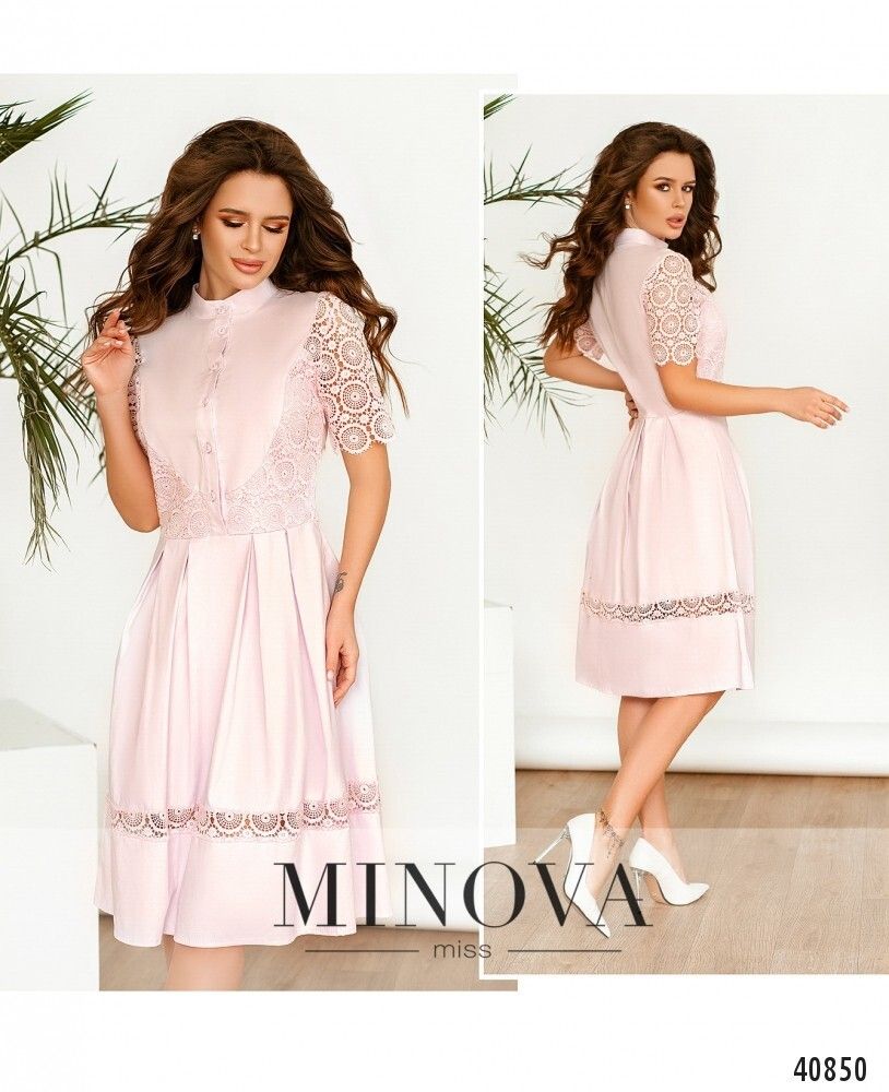 Платье 1098-розовый Minova