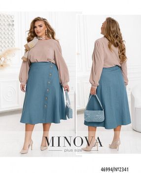 Юбка 2341-голубой Minova Фото 1