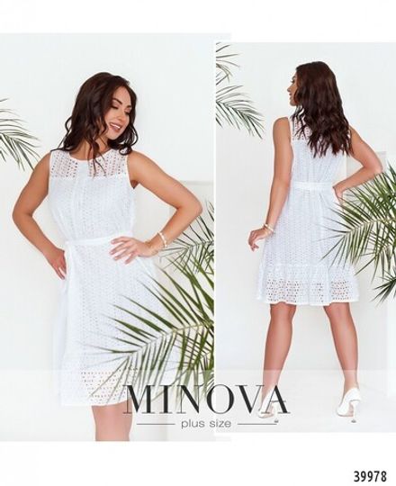 Платье 3146B-белый Minova Фото 1