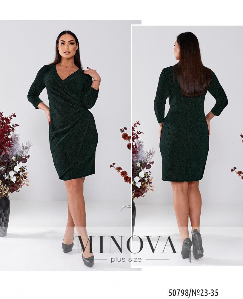 Платье 23-35-зеленый Minova
