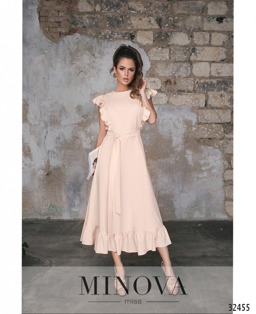 Платье с воланами Minova 575н-1