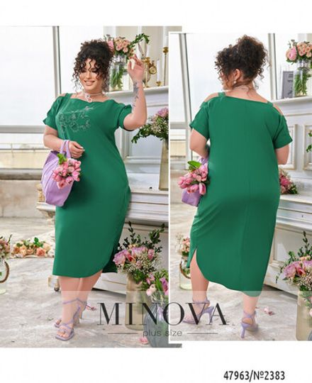 Платье 2383-зелений Minova Фото 1