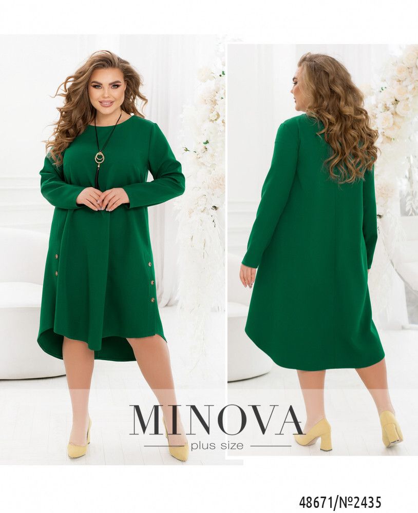 Платье 2435-зеленый Minova
