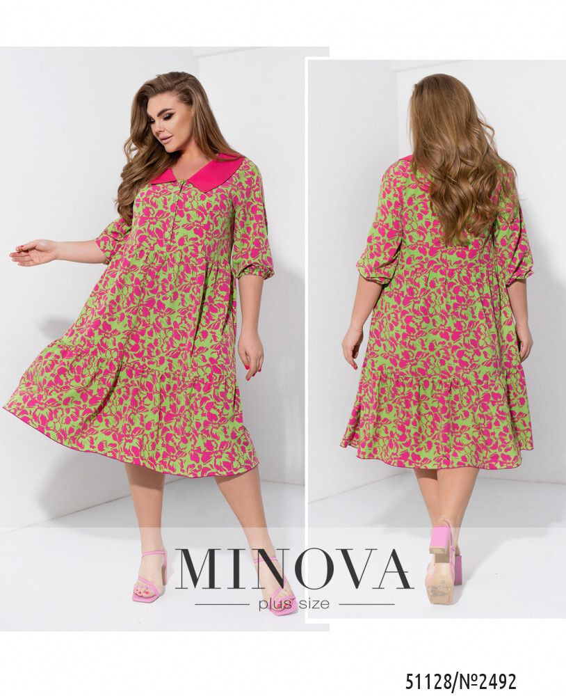 Платье 2492-салатовый Minova